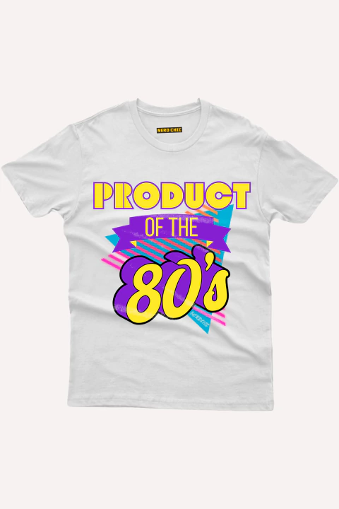 Camiseta Product of 80s Moda Retrô by Nerd Chic Geek e Nerd