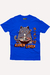 Camiseta azul com estampa de gato fofo comendo ramen e texto "RAMEN LOVER". Loja Nerd Chic