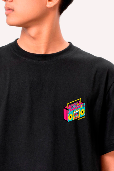 Camiseta Nostalgia Anos 80 - Rádio Vintage | Nerd Chic