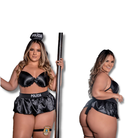 FANTASIA POLICIAL PLUS SIZE