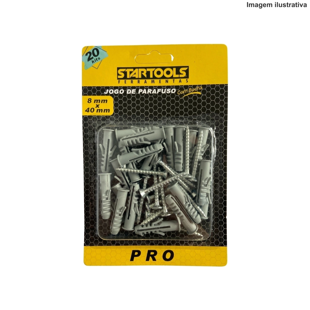 Jogo Parafuso C/ Bucha 8X40Mm Ar0275 Startools