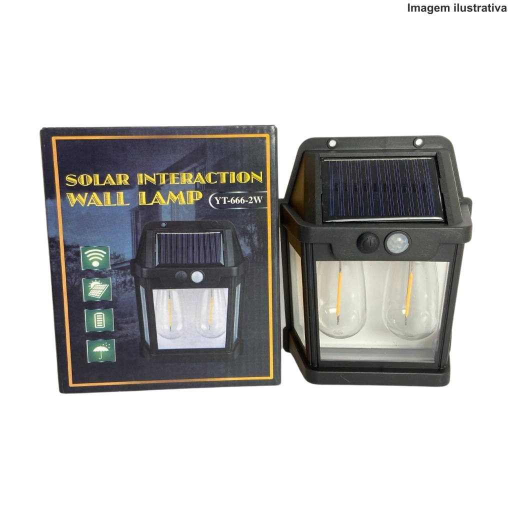 Arandela Luminaria Solar Yt-666-2W