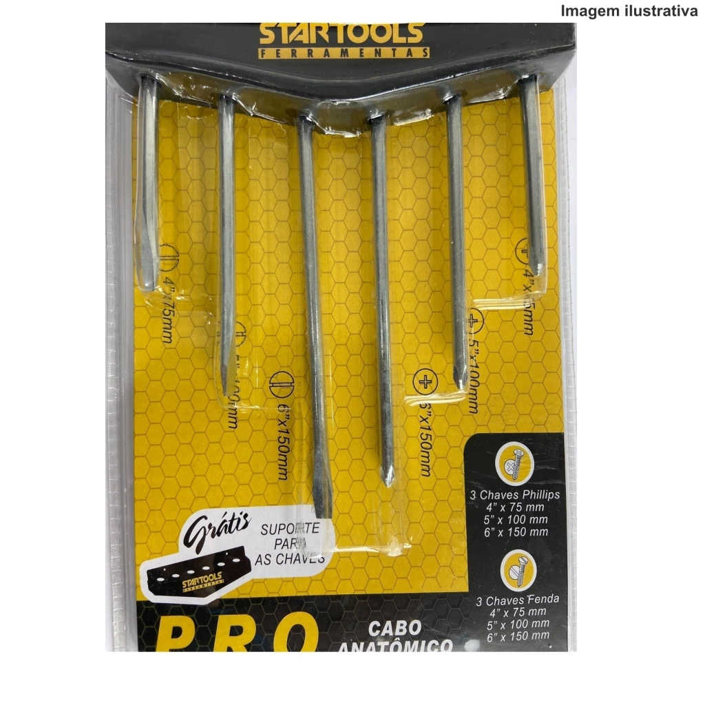 Kit Chaves Fenda C/6 Ar0023