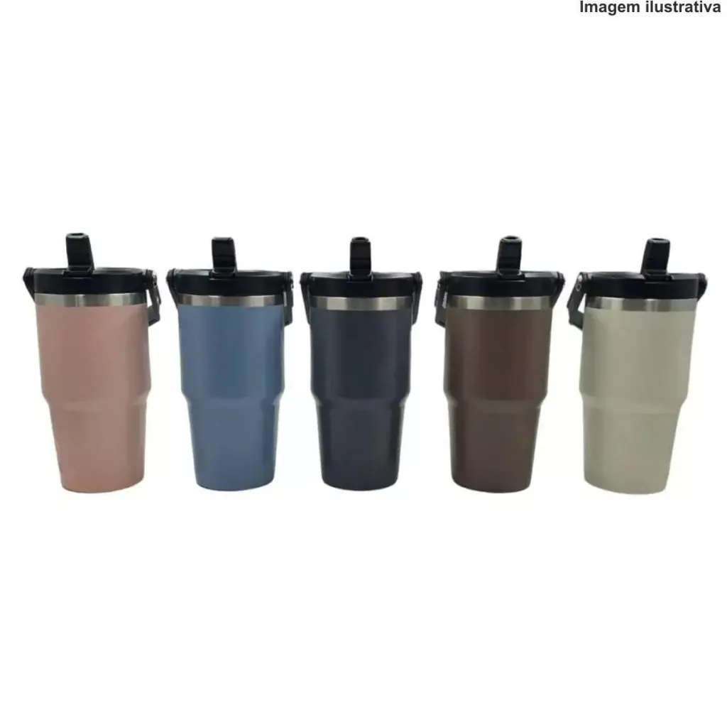 Copo Térmico Com Alça E Bico Insulated Mug 900Ml Wmshr-69