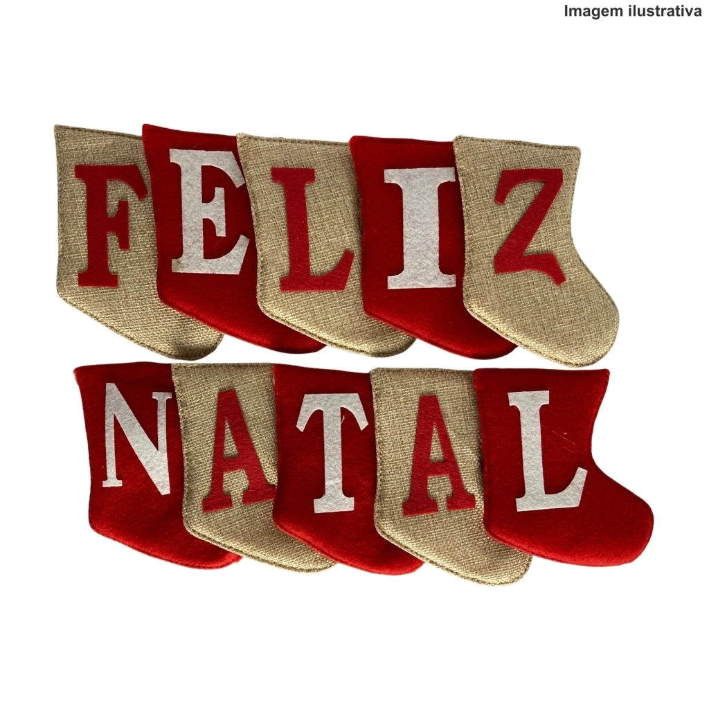E72061 Varal Botinha Feliz Natal