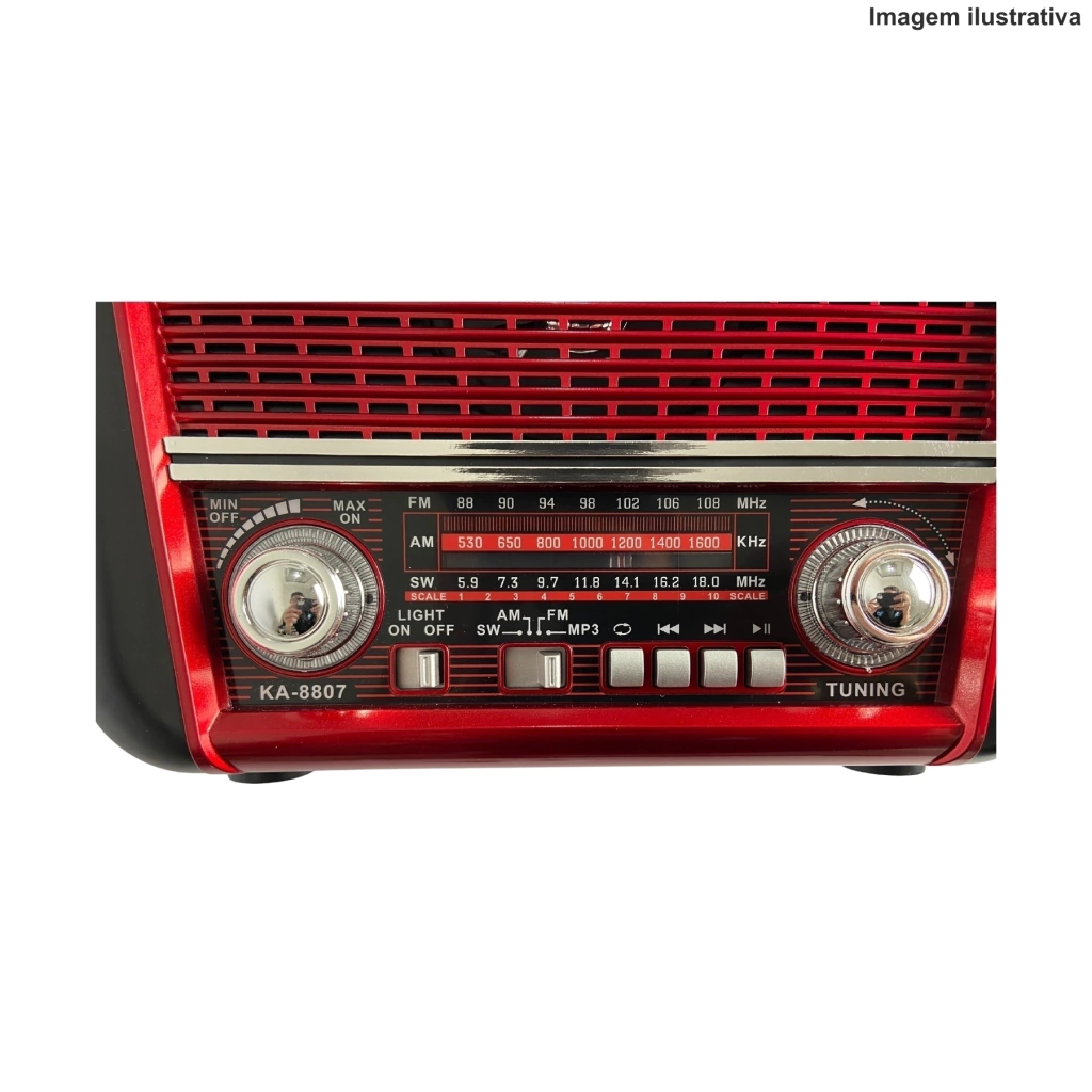 Radio Retro Am/Fm Ka-8807 Kapbom