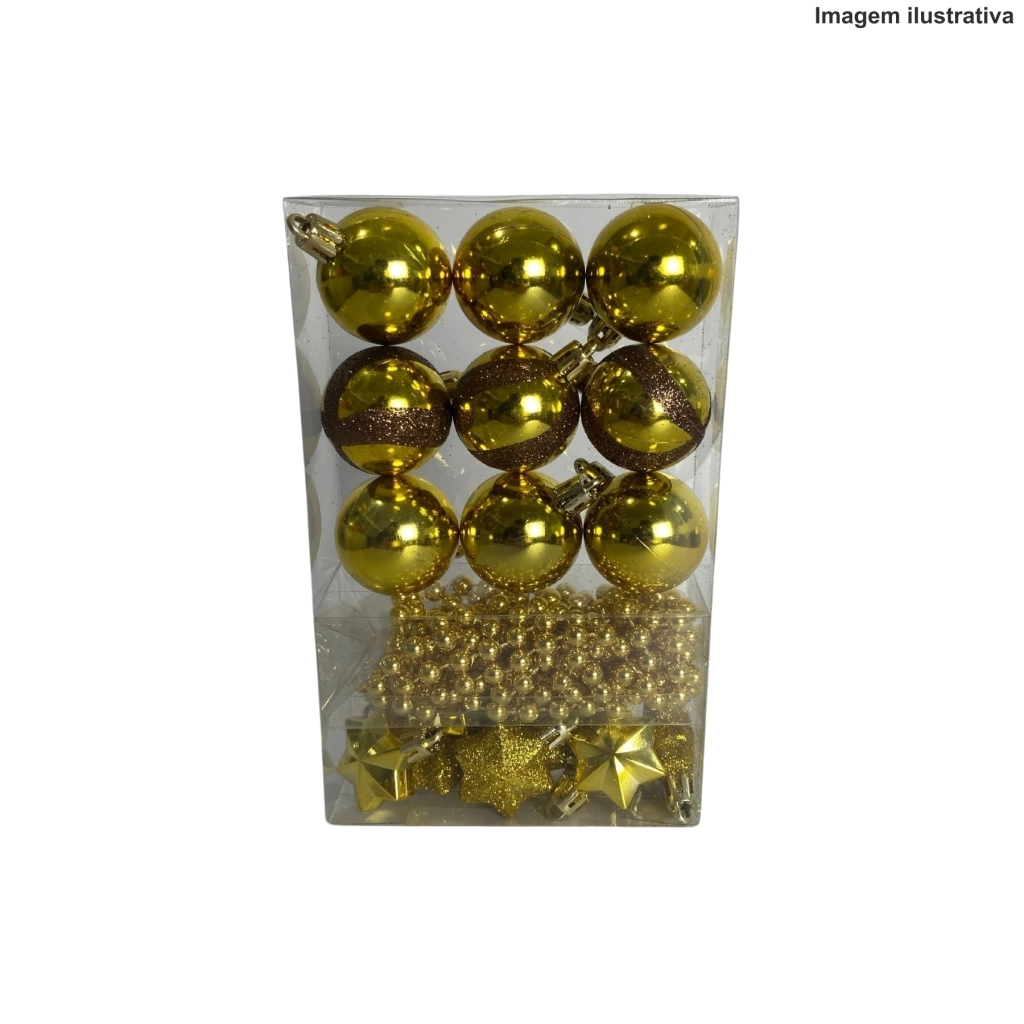 Kit De Bolas De Natal P20200 (Sortido 4Cm)