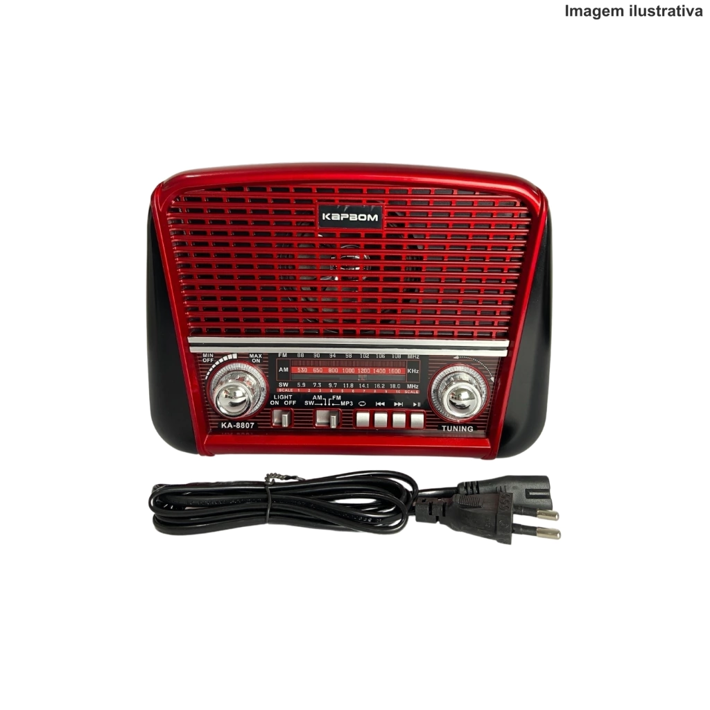 Radio Retro Am/Fm Ka-8807 Kapbom