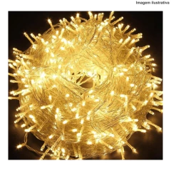 PISCA PISCA 220V 85202 (100 LEDS WARM FIO TRANSPARENTE 8M)