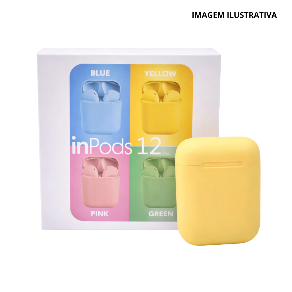 Fone Sem Fio In Pods I12 Colorido