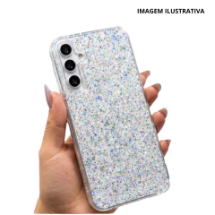 Capa Transparente Com Gliter Android