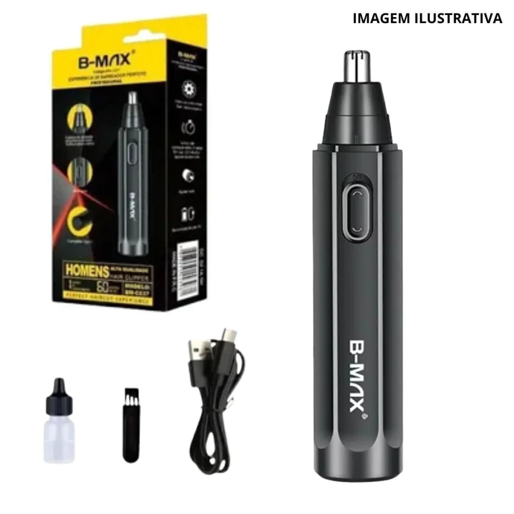 Aparador De Pelos Nariz Profissional Bm-C037 B-Max