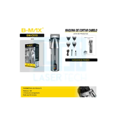 MAQUINA DE CORTAR CABELO PROFISSIONAL BM-C019 B-MAX