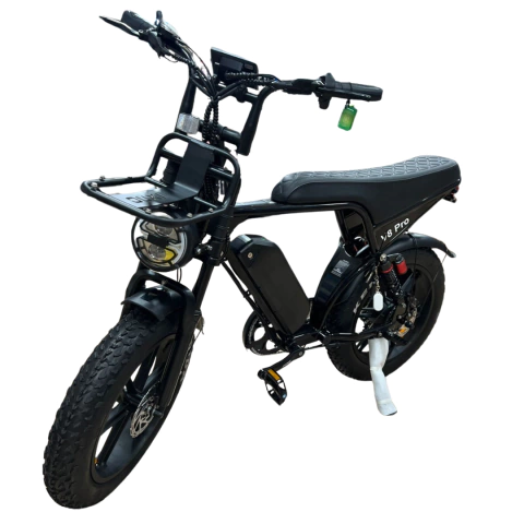 Bicicleta Elétrica V8 Pró 1000W 50Km Bateria De Lítio