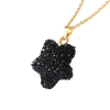 Collar estrella negra brillante/ combinado