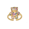 Anillo oso multicolor / laminado