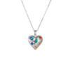 Collar corazón perla interior / laminado