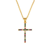 Collar cruz multicolor (PREVENTA)