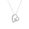 Collar corazón zirconia (PREVENTA)