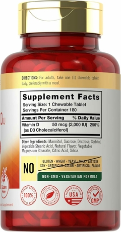 Vitamina D3 | 2.000 IU | Carlyle - comprar online