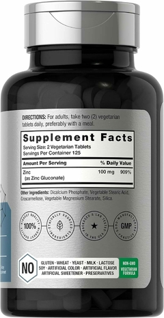 Chelated Zinc | 100mg | Horbaach - comprar online