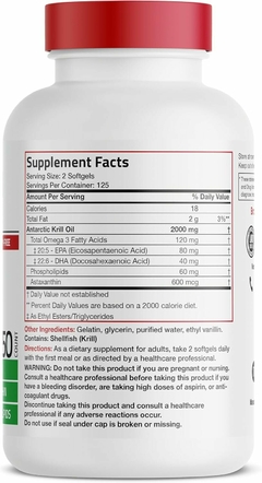 Aceite de Krill Antártico | 2000mg | Bronson