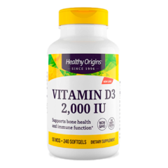 Vitamina D3 2000 IU | Healthy Origins