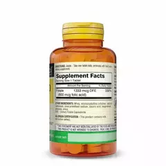 Folic Acid 800 mcg | Mason Natural - comprar online