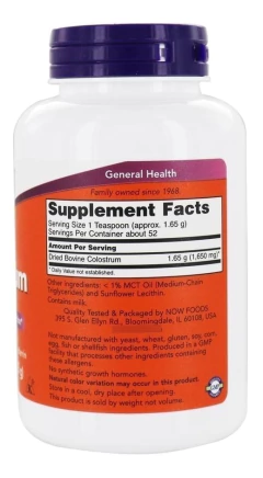 Colostrum | 3oz / 85g | Now Foods - comprar online