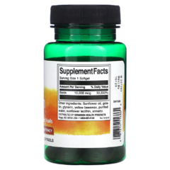 Biotina 10000 MCG | Swanson | 60 caps - comprar online