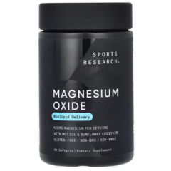 Magnesio Oxido 420 mg | Sports Research - comprar online