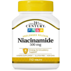 Niacinamide 500 mg | 21st Century | 110 tablets