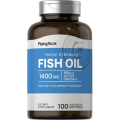 Omega 1400mg | 100 caps | Piping Rock