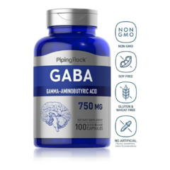 Gaba 750 mg | 100 Caps | Piping Rock