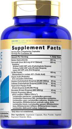 Enzymes c/ probiotics | 180 Caps | Carlyle - comprar online