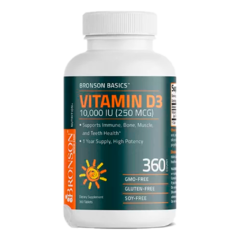 Vitamina Orgánica D3 | 10.000 IU | Bronson