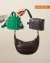 Kit Bolsa Nuvem Pequena Preta + Necessaire Nuvem Preta + Lancheira Nuvem Verde