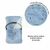 Capa Para Bebe Conforto Azul Acolchoada Papi Malhas Estampada 92Cm X 50Cm Contem 01 Un - Bingui Baby - Enxoval de bebê