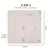 Babador Bandana Soft Bamboo Folhagem Rosa 28Cm X 28Cm Contem 01 Unidade - Papi - Bingui Baby - Enxoval de bebê