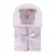 Toalha de Banho Felpuda forrada Papi Friends com Capuz Bordado 90Cm X 70Cm - Ursa - Papi - Bingui Baby - Enxoval de bebê