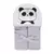 Toalha de Banho Felpuda forrada Papi Friends Panda com Capuz Bordado 90Cm X 70Cm - Papi na internet