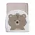 Toalha de Banho Felpuda forrada Papi Friends Urso com Capuz Bordado 90Cm X 70Cm - Papi
