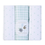 Cueiro Manta flanelado Bordados Fundo do Mar 80Cm X 80Cm Contem 03 Un - Papi