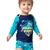 Camiseta com Proteção Térmica Bebê Menino Tubarão Gamer
