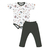 Conjunto Body Manga Curta / Calca Fazendinha Batistela Tamanho P