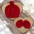Gorro Pompom e Luvas - Vermelho Vivo - comprar online
