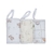 Paninho De Boca Soft Premium Papi Baby Ursinho Bolinha com Prendedor De Chupeta com 3 unidades 32Cm X 32Cm - Papi