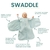 Imagem do Saco de Dormir Swaddle em Algodao Egipcio Foguetinho Primavera Verão