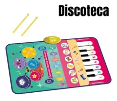 Tapete bateria Musical Infantil Piano Animais L-202 - Brinquedos sensoriais e educativos para crianças e pets