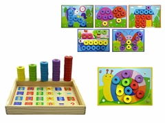 Casinha de encaixe multifunção + Ábaco com pinos e argolas - loja online